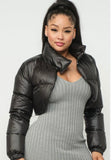 The “PrettyGirl” Cropped Puffer