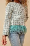 The “Class Cutie” Tweed Top